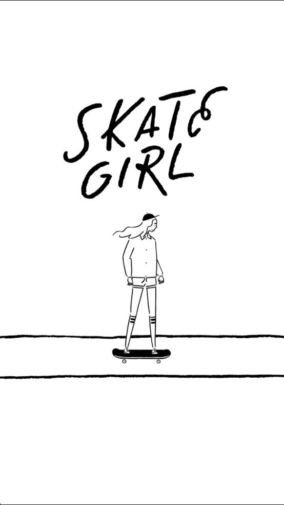 滑板小仙女