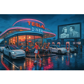 Tesla Diner开业爆火！特斯拉充电站、美式餐点..马斯克给了人们哪些惊喜？