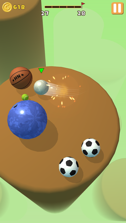 滚动球ball action