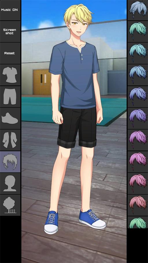 学校男孩动漫装扮手机版