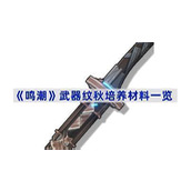鸣潮武器纹秋培养材料是什么-武器纹秋培养材料一览