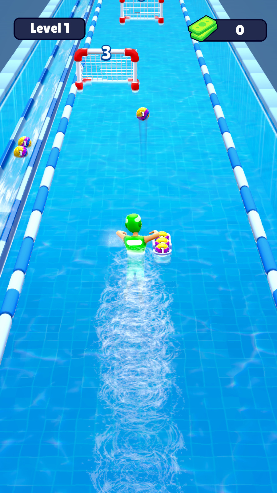 水球投掷跑