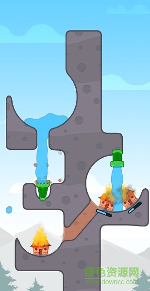 water rush游戏(给房子灭火)