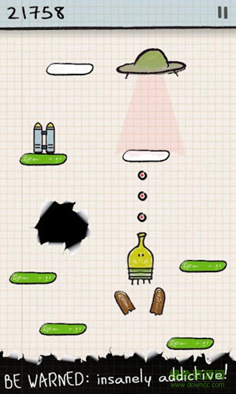 涂鸦跳跃2中文版修改版(doodle jump新版本)