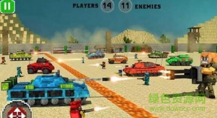 像素3D战争模拟无限金币版(Craft Army Attack 3D)