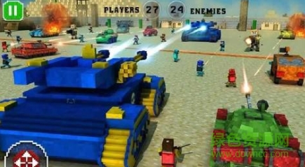 像素3D战争模拟无限金币版(Craft Army Attack 3D)