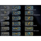 csgo段位图一览 csgo段位图(官匹)等级划分一览