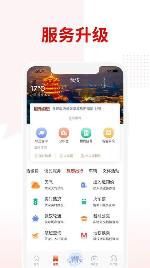 掌上武汉app电视问政投票平台