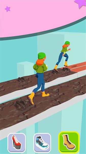 奥利给彩虹跑高跟鞋酷跑