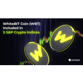 标普将WhiteBIT原生代币纳入五大关键加密货币指数