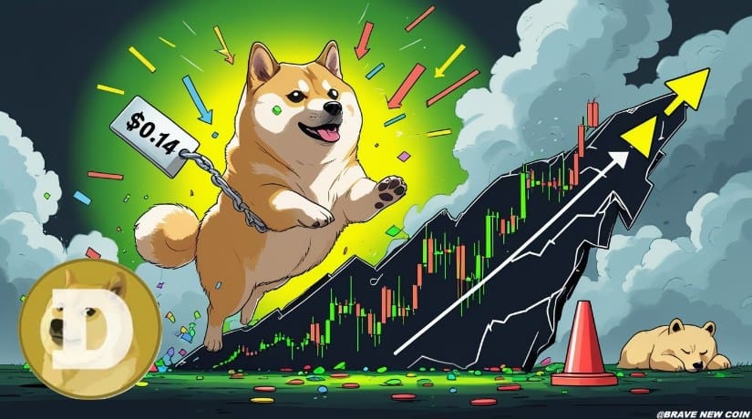 狗狗币价格预测：DOGE价格突破下降楔形，成交量增加，阻力位指向0.21美元