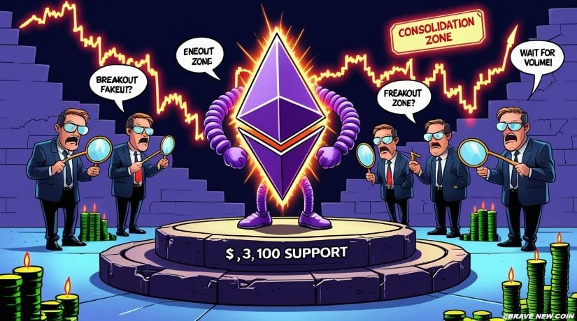 以太坊价格预测：ETH价格坚守3100美元，反向头肩形态预示有条件上涨