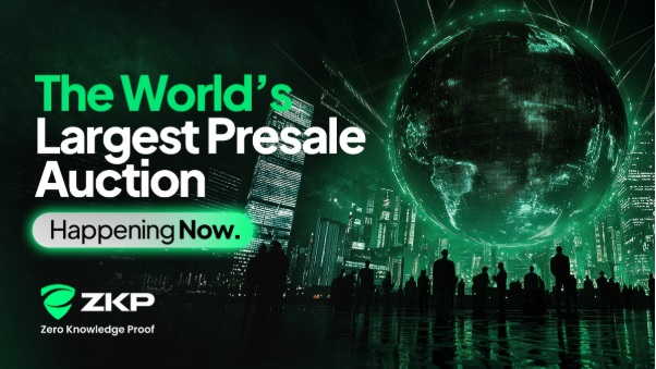 ZKP在未售出一枚代币前就斩获1亿美元——这款突破性加密货币现已全面构建完成，预售拍卖火热进行中