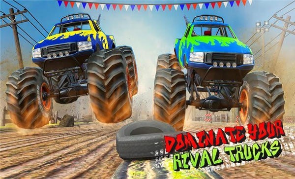 沙漠怪兽卡车赛车特技