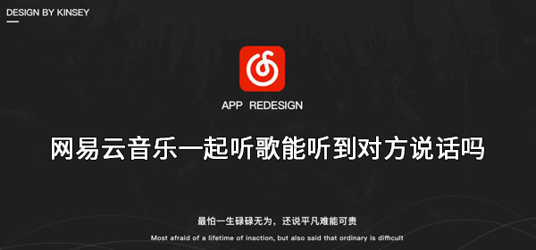 网易云一起听歌如何语音-网易云音乐一起听歌能听到对方声音吗