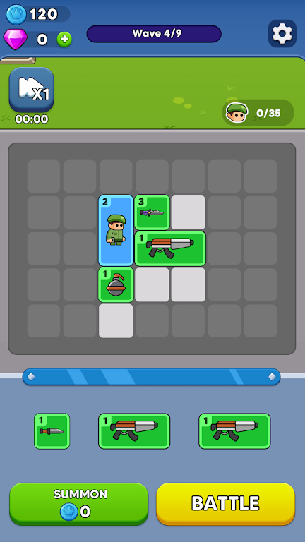 背包战争：合成对战(合成策略战斗游)