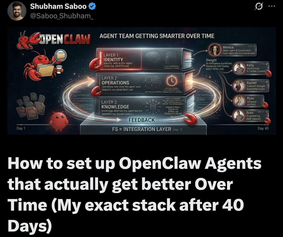 OpenClaw怎么玩？谷歌老哥40天打磨终极配置单开源