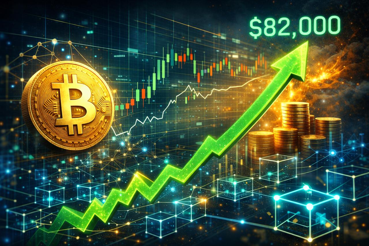 链上数据显示，比特币下一站或达8.2万美元