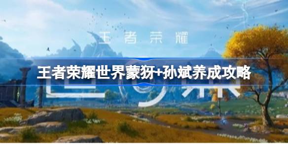 王者荣耀世界蒙犽+孙斌配队养成详情