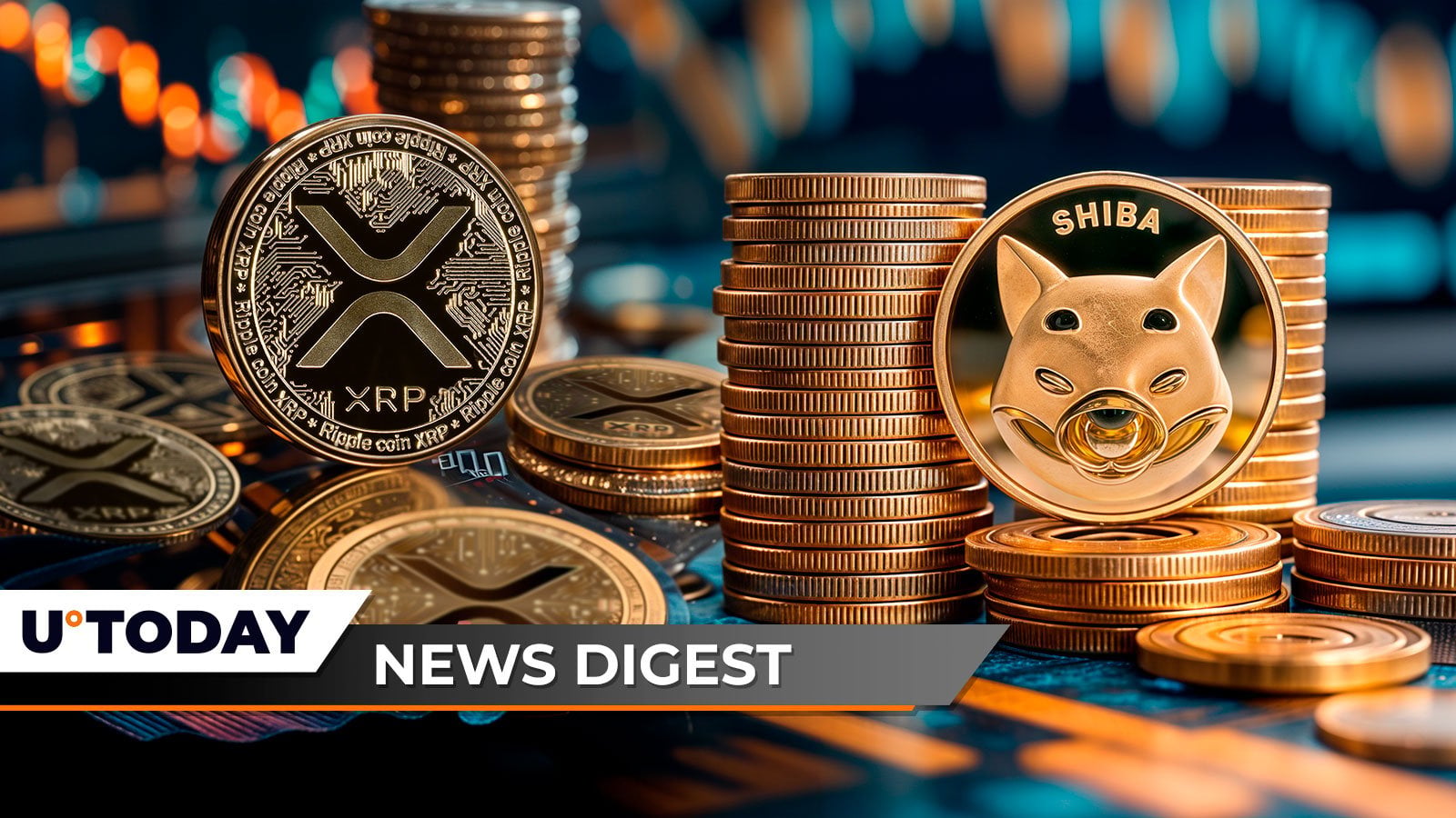 柴犬币使用量激增88%，XRP账本即将突破十亿大关，贝莱德豪掷9亿美元购入比特币——U.Today加密周报