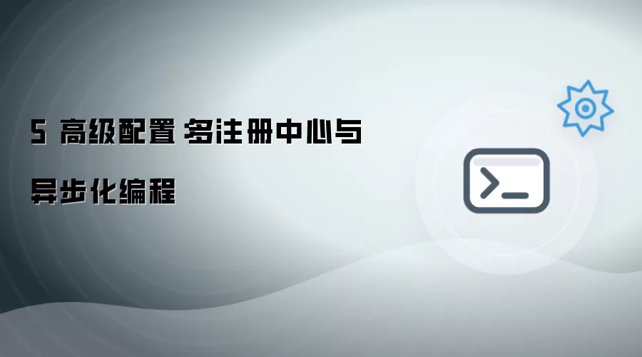 5 高级进阶：多注册中心与异步编程实践