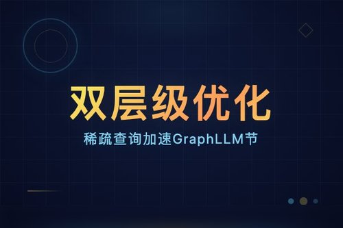 双层级优化稀疏查询加速GraphLLM节点级任务