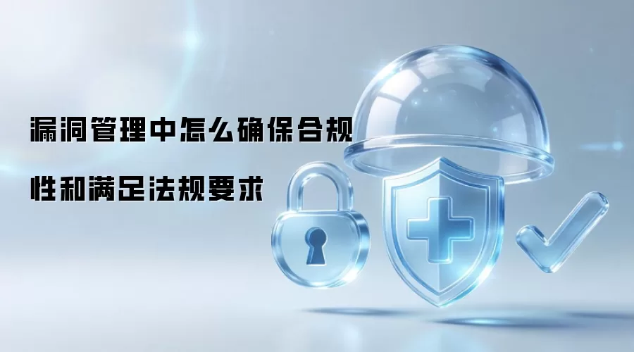漏洞管理如何实现合规性并符合法规要求