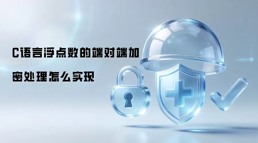 C语言如何实现浮点数的端对端加密处理