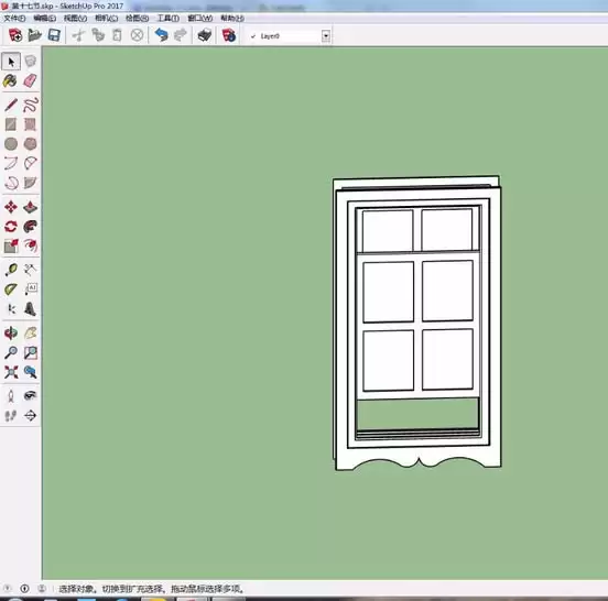 SketchUp草图大师绘制门窗外框技巧详解-SketchUp草图大师门窗外框制作步骤指南