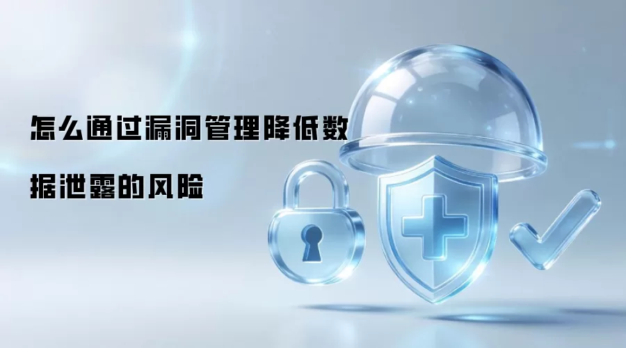 如何利用漏洞管理有效减少数据泄露隐患