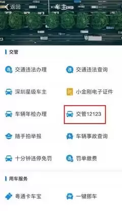 交管12123举报操作指南