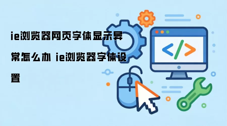 ie浏览器网页字体显示异常怎么处理 ie浏览器字体设置