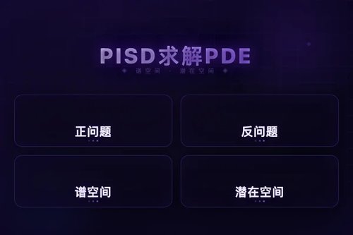 物理信息谱扩散模型PISD求解偏微分方程正反问题