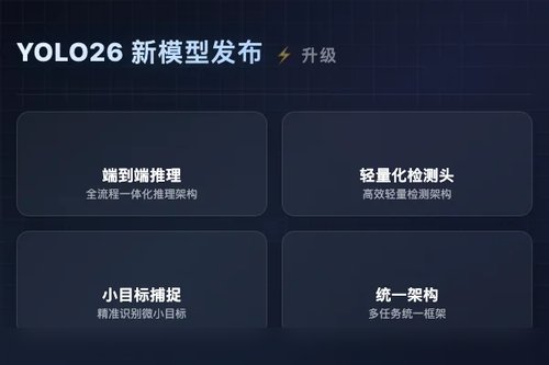 Ultralytics YOLO26 统一实时端到端视觉模型发布