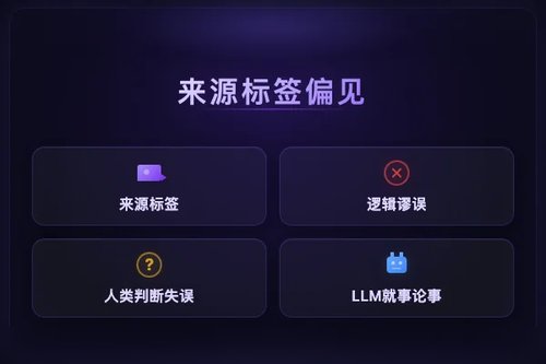 来源标签偏见：人类比LLM更易受AI内容误导判断逻辑谬误