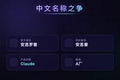 Anthropic中文名称怎么称呼？官方译名 vs 民间叫法
