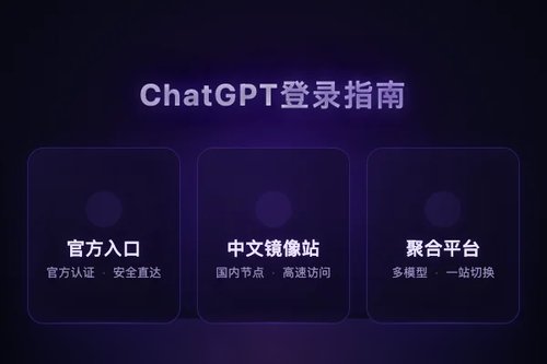chatgpt 网页版怎么登录？2026最新3种入口实测