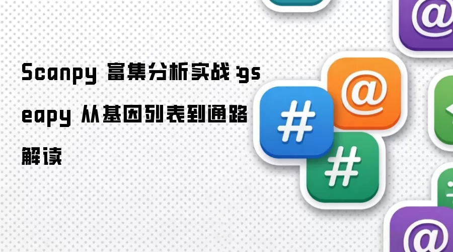 Scanpy 富集分析实战：gseapy 基因列表到通路解读
