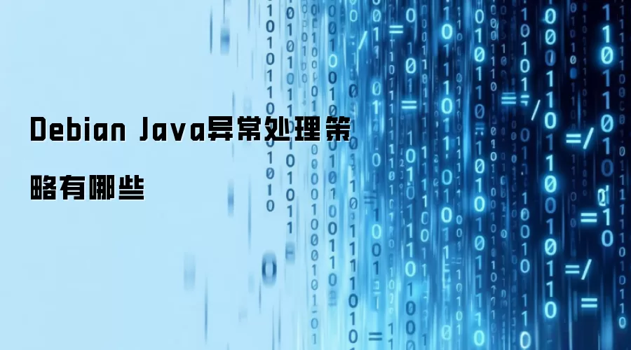 Debian Java异常处理策略包括哪些