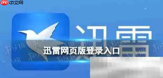 迅雷网页版登录入口：迅雷官方网址链接