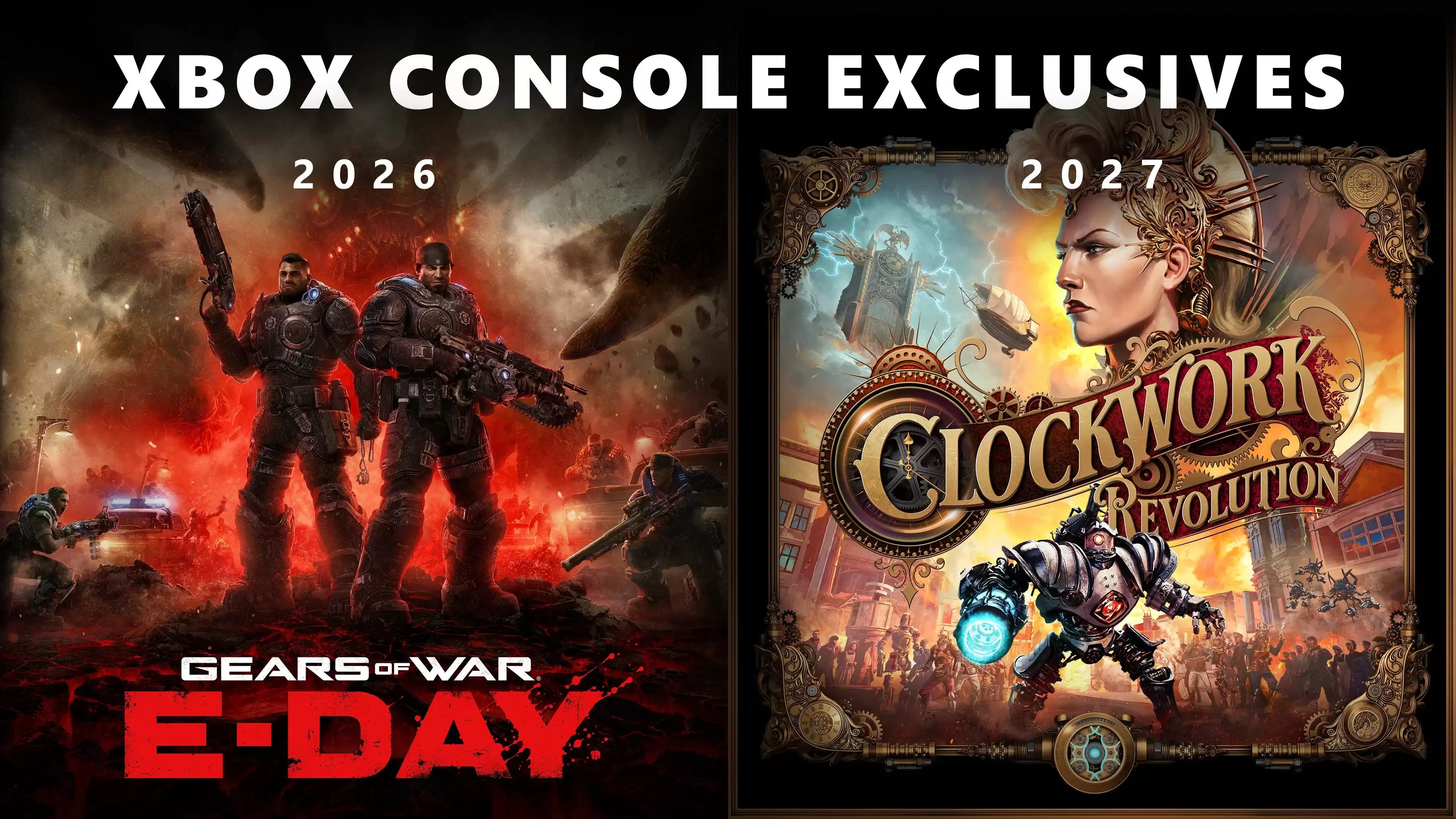 Xbox表示《战争机器：事变日》与《Clockwork Revolution》并非“限时独占”：这意味着它们永远不会登陆PlayStation平台。