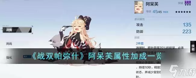 战双帕弥什阿呆芙属性如何