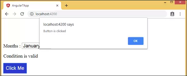 Angular 7工作方式的事件绑定