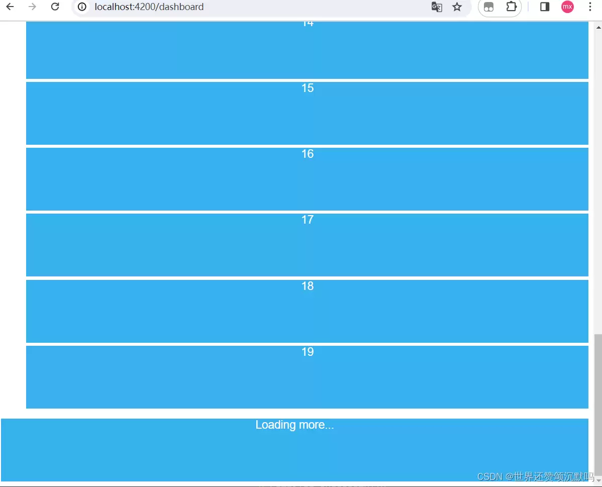 Angular中使用Intersection Observer API实现无限滚动效果