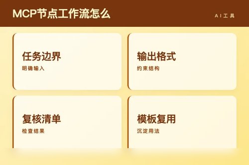 MCP 节点 工作流怎么搭？流程、工具和落地步骤