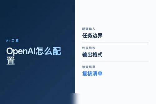 OpenAI 怎么配置？安装、接入和常见问题