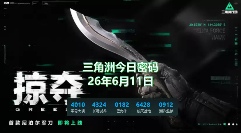 三角洲行动6月11日今日密码是多少？特勤处制造：军需处兑换子弹一览