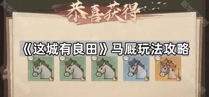 这城有良田马厩玩法指南