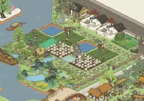 应天府雕像布局全览：江南百景图详细地基示意图