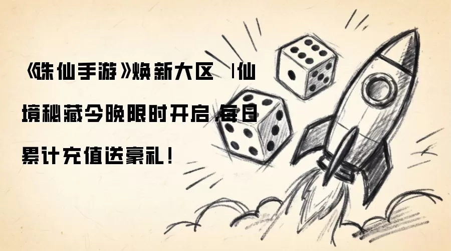 《诛仙手游》焕新大区 | 仙境秘藏今晚限时开启：每日累计充值送豪礼！